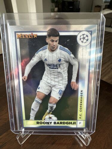 Topps Chrome Merlin Uefa Roony Bardghji Fc Copenhagen Rc Ebay