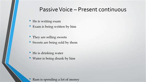 02 Present Continuous Passive Voice Learn English Via Tamil Youtube