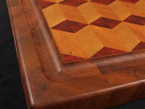 D Cube End Grain Cutting Board Woodworking Chemist