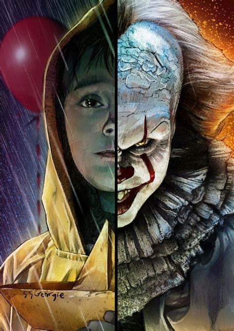 Georgie and Pennywise • IT | Horror fanatic, Horror movies, Horror