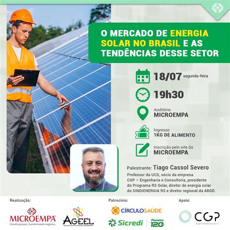 Microempa O Mercado De Energia Solar No Brasil E As Tend Ncias Desse