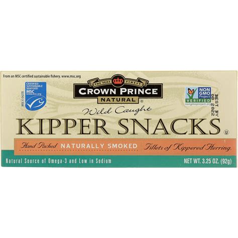 Crown Prince Kipper Snacks Low In Sodium Case Of 18 3 25 Oz Shop Foodtown