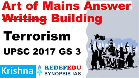 Upsc Gs Internal Security Terrorism Mains Answer Building No