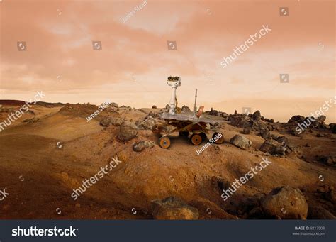 Mars Rover Exploration Vehicle On The Surface Of Mars Stock Photo 9217903 : Shutterstock