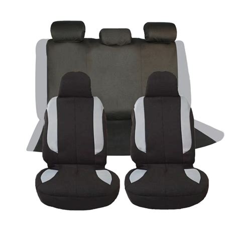 Universal Car Seat Covers 9 Pcs Full Set Polyester Compatible Car Seat