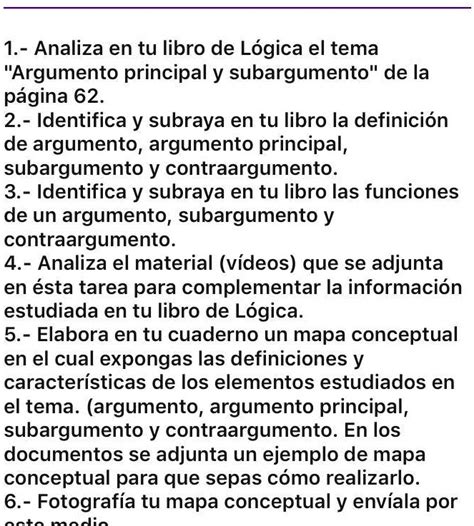 Solved Mapa Conceptual De Lgebra Analiza En Tu Libro De L Gica El