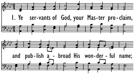 YE SERVANTS OF GOD Digital Songs Hymns