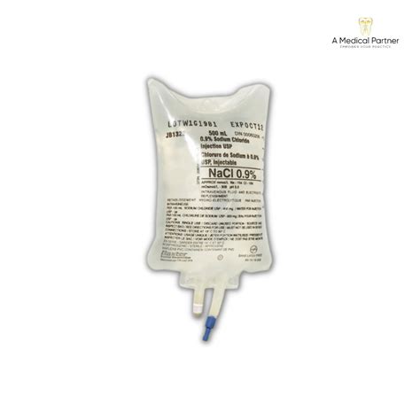 Normal Saline 0 9 Sodium Chloride 500ml Bag For Injection USP Store