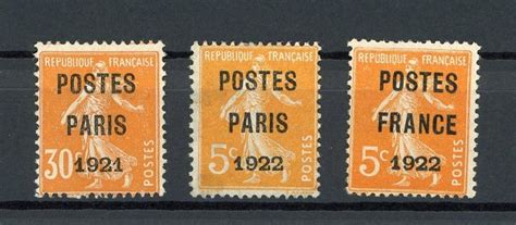 France 1921 1922 Pre Cancelled Poste France And Poste Catawiki