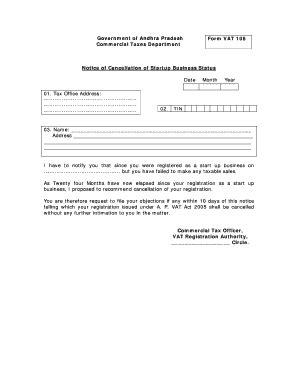 Fillable Online Government Of Andhra Pradesh Form VAT 108 Commercial