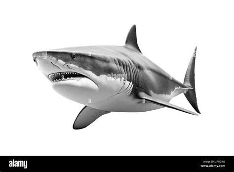 Shark Isolated On White Background Stock Photo Alamy