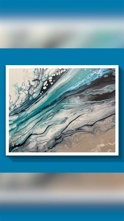 Ocean Inspired Fluid Art