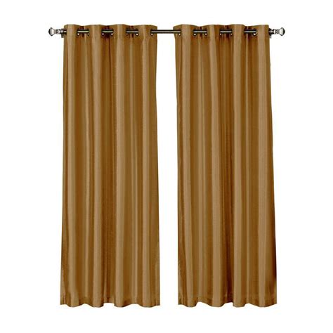 Window Elements Jane Faux Silk 84 In L Grommet Curtain Panel Pair