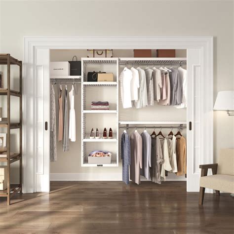 John Louis Home Solid Wood Walk In Closet System White Reviews Wayfair