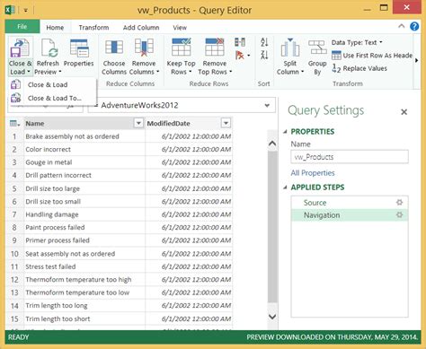 Add A Query To An Excel Worksheet Power Query Excel