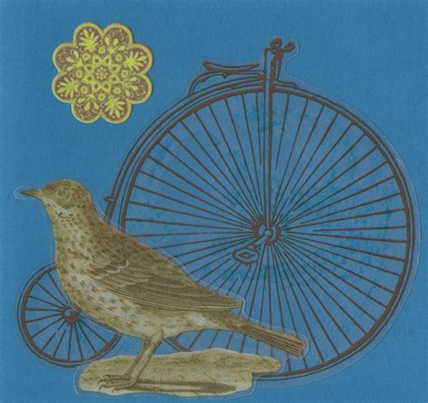 Bird And Vintage Bicycle Card Bicycle Cards Vintage Bicycles Graphic