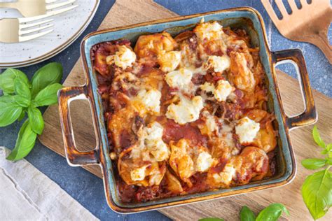 Überbackener Tortellini Auflauf mit Hackfleisch Rezept eat de