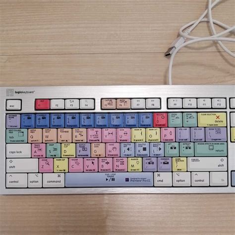 Adobe Premiere Pro CC用 編集キーボード Logic Keyboard ESK 7599 USB接続 Mac用キーボード