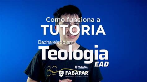 Teologia EaD Como Funciona A Tutoria YouTube