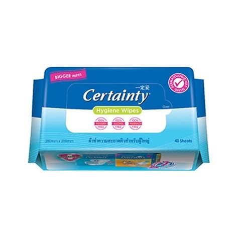 Gwp Certainty Adult Wet Wipes 40s X 4 Pack Shopee Malaysia