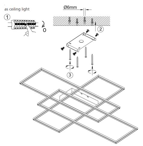 Paul Neuhaus Q Inigo Led Ceiling Light Instruction Manual