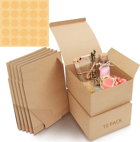 Belle Vous Pack Brown Kraft Gift Boxes Box Measures X X Cm