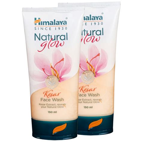 Buy Himalaya Natural Glow Kesar Face Wash 2 X 150 Ml Online At Best