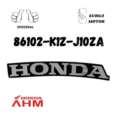 Jual Sticker Stiker Emblem Logo Tempelan Mark Tulisan Honda 60MM Type 1