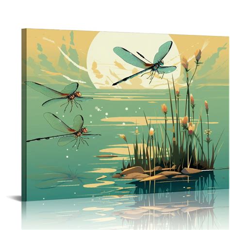 Pikweek Busmko The Dragonfly Decor Posters Aesthetic Garden Art Giclee