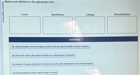 Solved Match Each Definition To The Appropriate Chegg