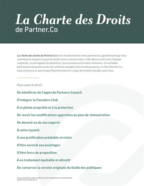 Blog Partner Co Ce Que Notre Charte Des Droits Signifie Pour Vous