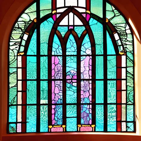 Arched Classic Stained Glass Window Barbie Themed · Creative Fabrica