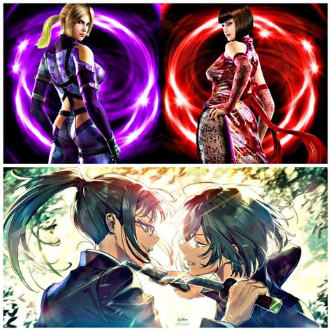 Nina Williams And Anna Williams Tekken Vs Maki Zenin And Mai Zenin Battle Arena Amino Amino