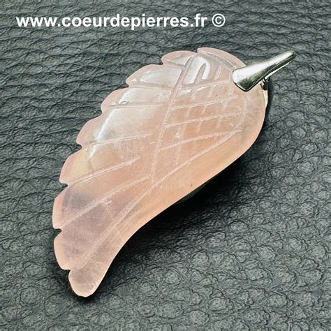 Pendentif En Quartz Rose De Madagascar R F Qro C Ur De Pierres