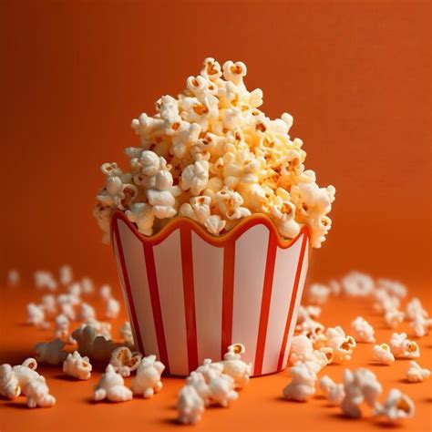 Premium Photo Popcorn Movie Theater Snack Visual Photo Album Full Of