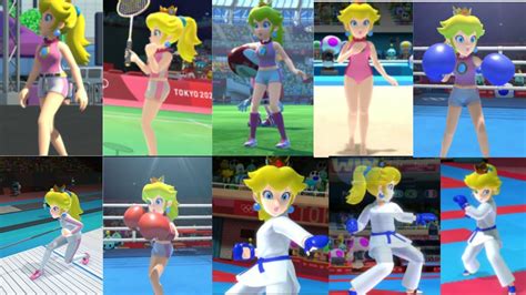 Mario Sonic At The Olympic Games Peach Events Games Youtube