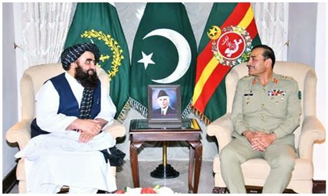 Acting Afghan Foreign Minister Meets With Pakistan Army Chief Of Staff