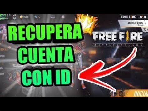 Como Recuperar Una Cuenta De Invitado Free Fire Youtube