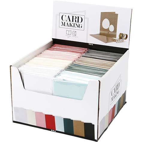 Kort Og Kuverter 12 7x17 8 Cm 13 3x18 5 Cm 230 G Ass Farver 10 Pk 8 Frv Varenr