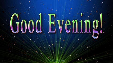 Good Evening Animation Greeting Card Good Evening Greetings Good