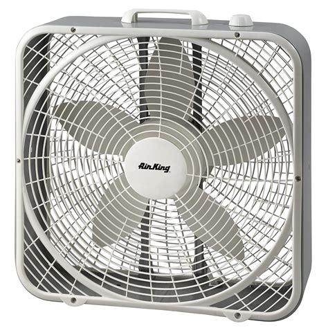 Lasko 20 Speed White Box Fan With Save Smart Technology For Energy