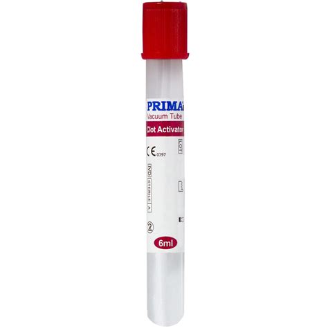 Vacutainer Biochimie Capac Rosu Cu Activator Coagulare Volum Aspiratie