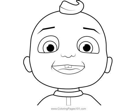 J.J. is laughing Cocomelon Coloring Page | Coloring pages, Color ...