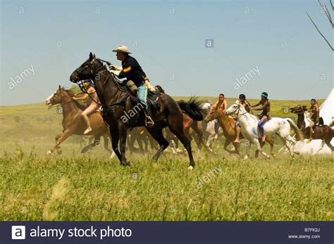 Custers Last Stand Reenactment Battle Of Little Bighorn Crow Indian