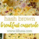 Easy Cheesy Hashbrown Breakfast Casserole Video Lil Luna