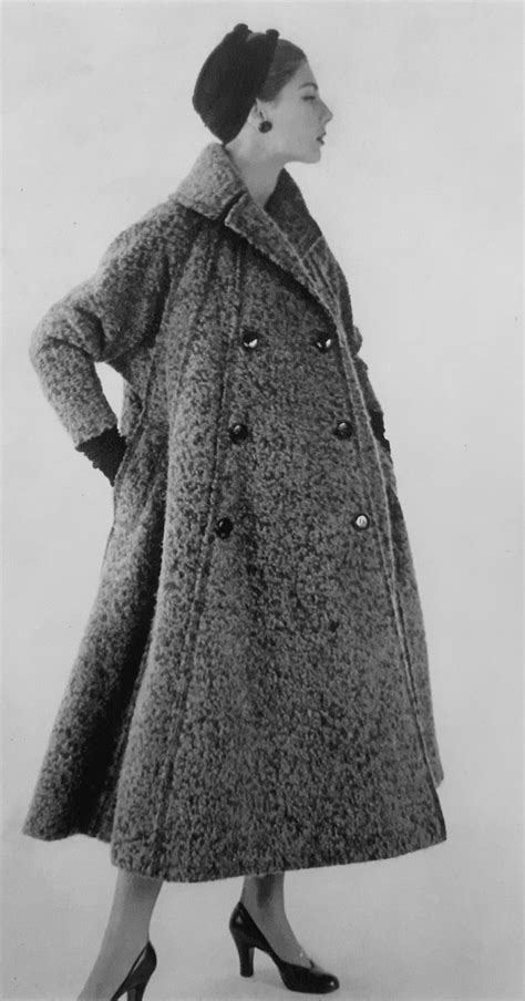 Jacques Fath Collection Haute Couture Automne Hiver Manteau