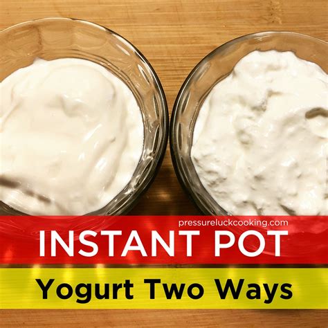 Instant Pot Yogurt Two Ways Recipe Instant Pot Yogurt Instant