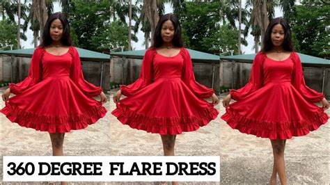 How To Cut And Sew A 360 Degree Flare Dress With Gathers And Balloon