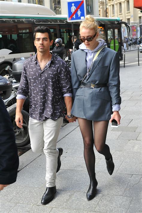 Joe Jonas And Sophie Turner Match Boots — With Turner Pantless Footwear News