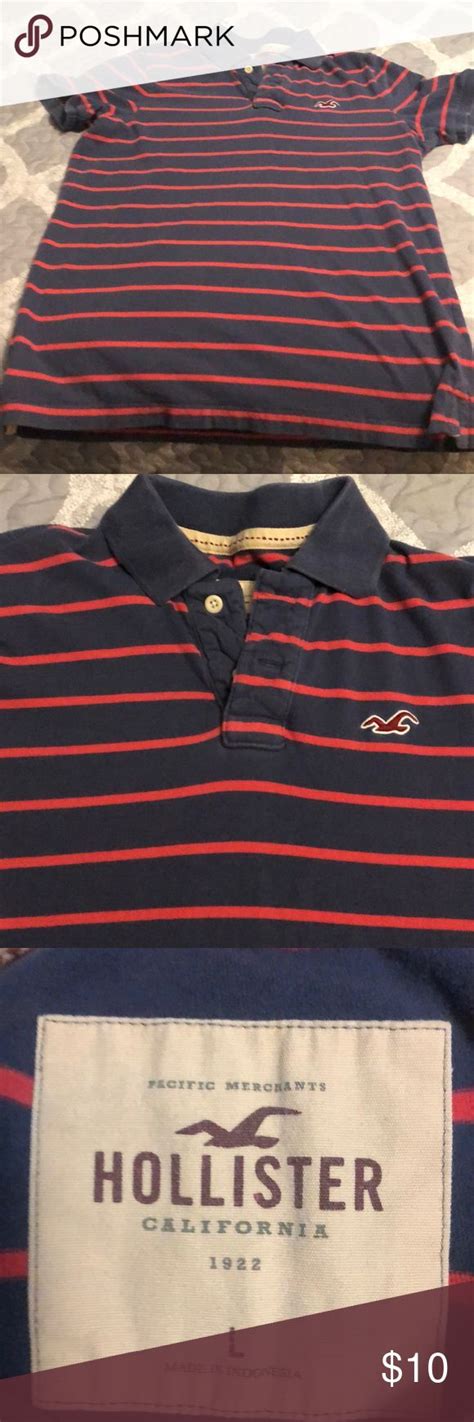 Hollister Polo Shirt Mens Hollister Polo Shirt Mens Navy With Red